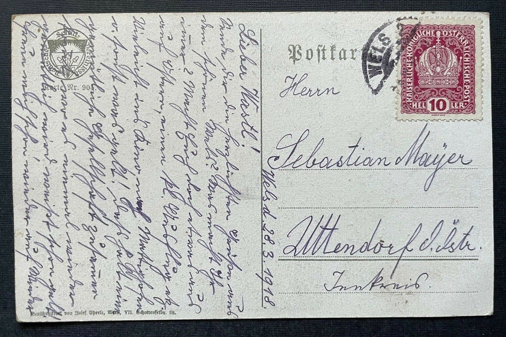 Deutscher Schulverein Lindenbaum Noten Lied Weg Haus 400327 TH A