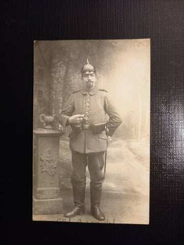 Deutsches Reich Pickelhaube Soldat mit Zigarre 410488 gr