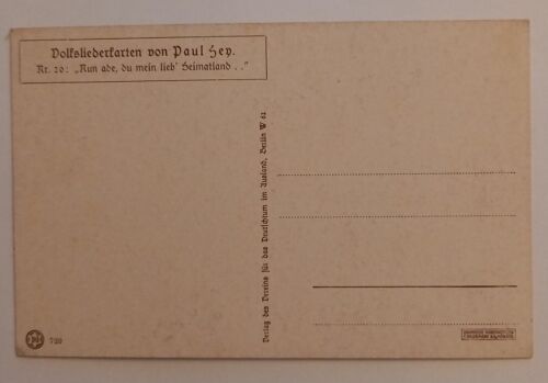 Volksliederkarte Paul Hey Nr. 20 500016A gr D