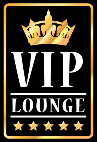 Schild Spruch VIP Lounge Krone Star Prominent 5 Sterne JW