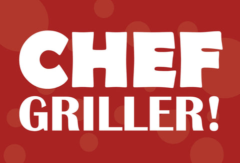 Schild Spruch Chef Griller Essen Männer JW
