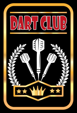 Schild Spruch Dart Club Sport JW