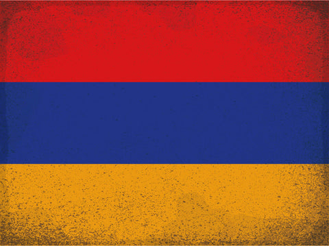 Schild Spruch Nationalflagge Armenien JW
