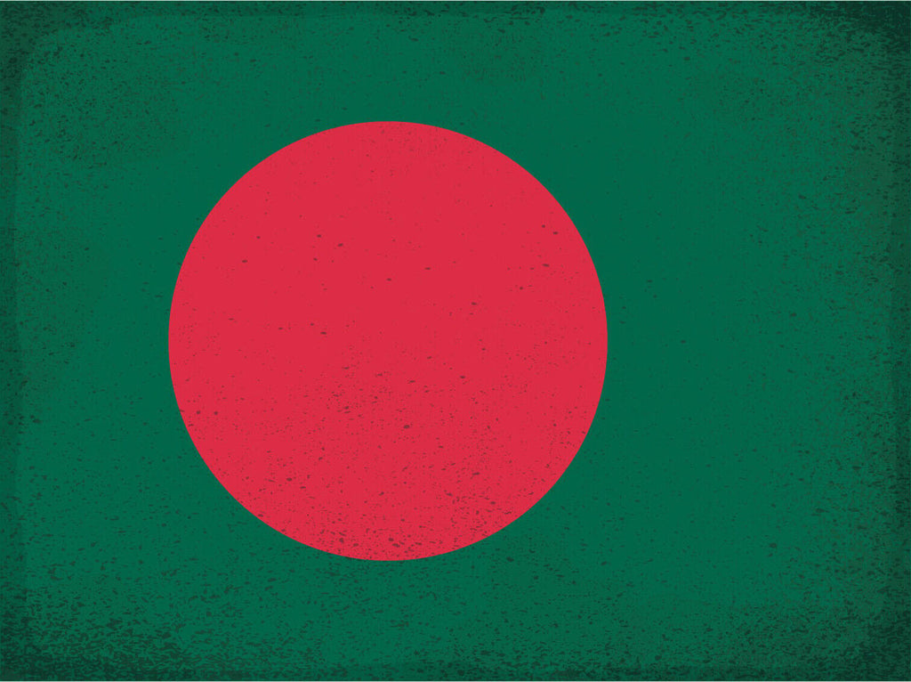 Schild Spruch Nationalflagge Bangladesch JW