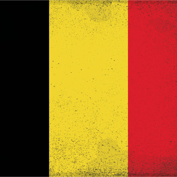 Schild Spruch Nationalflagge Belgien JW
