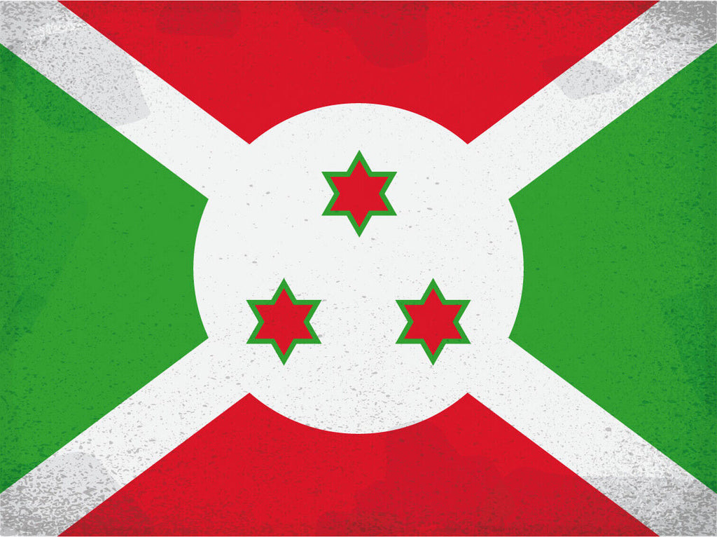 Schild Spruch Nationalflagge Burundi JW