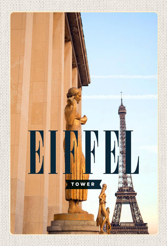 Schild Spruch Eiffel Tower Eiffelturm Paris Frankreich JW