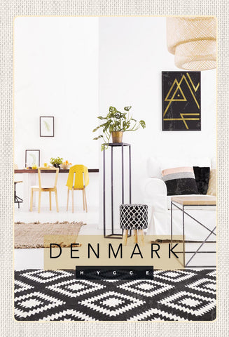 Schild Spruch Hygge Denmark Dänemark Designwohnzimmer JW
