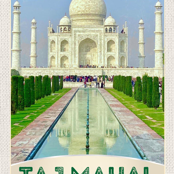Schild Spruch Taj Mahal India Indien Grab JW