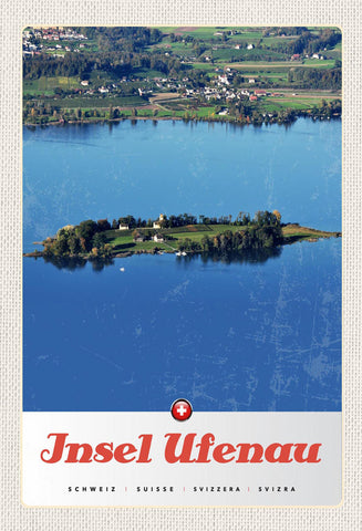 Schild Spruch Insel Ufenau Switzerland Schweiz Kirche See JW