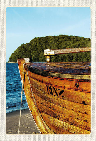 Schild Spruch Binz Meer Schiff Wald Strand JW