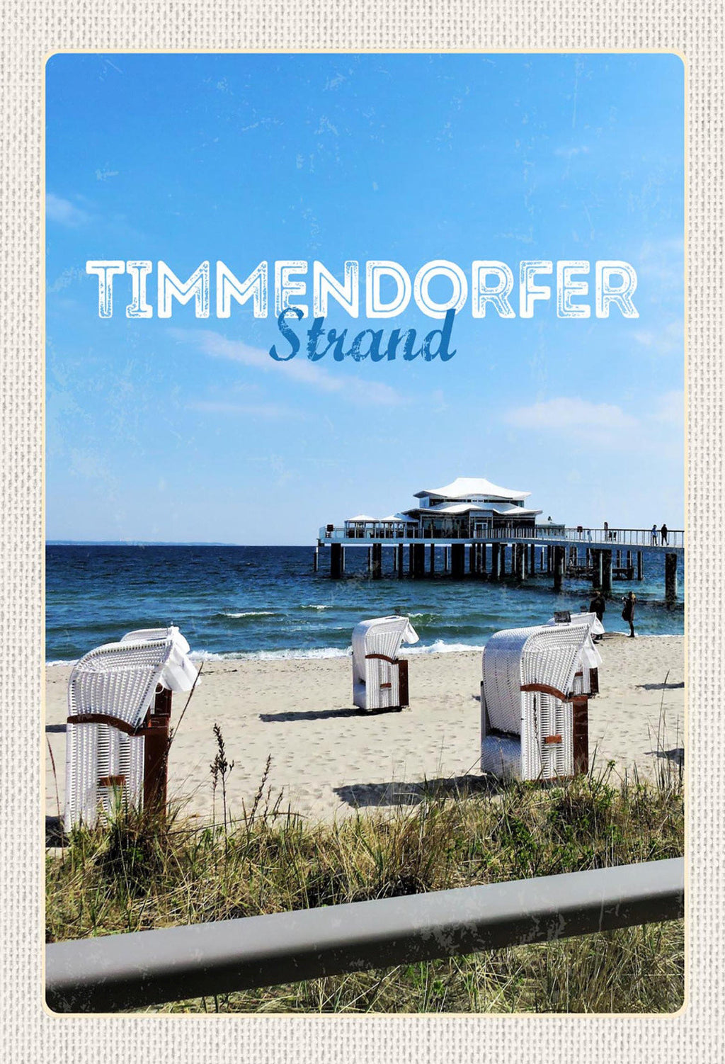 Schild Spruch Timmendorfer Strand Strandkörbe Strand Meer Strandhaus JW