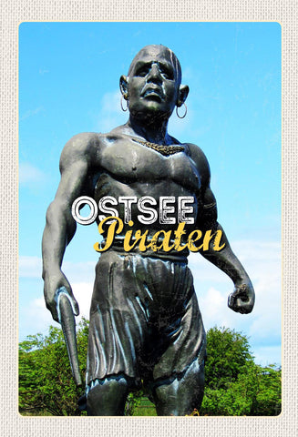Schild Spruch Ostsee Piraten Denkmal JW