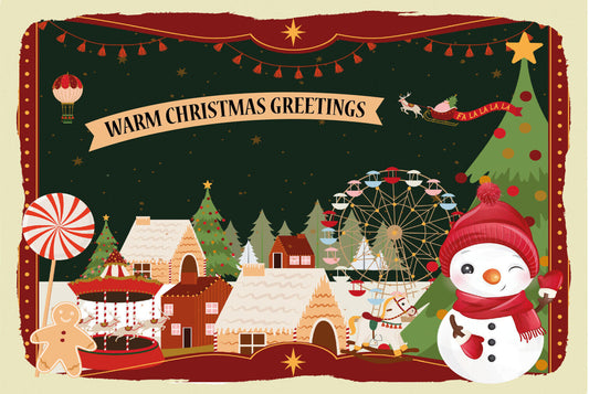 Schild Spruch Warm Christmas Greeting Liebe Weihnachtsgrüße Comic JW