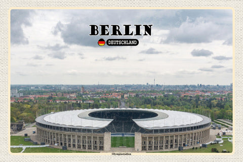 Schild Spruch Berlin Deutschland Olympiastadion JW