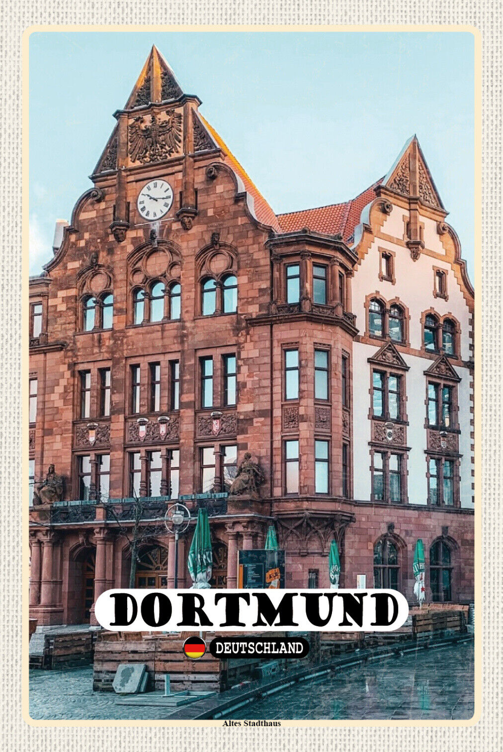 Schild Spruch Dortmund Deutschland Altes Stadthaus JW