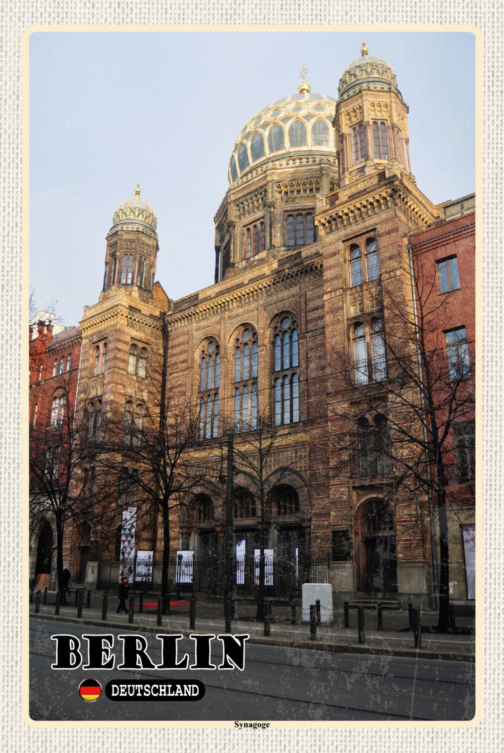 Schild Spruch Berlin Deutschland Synagoge JW