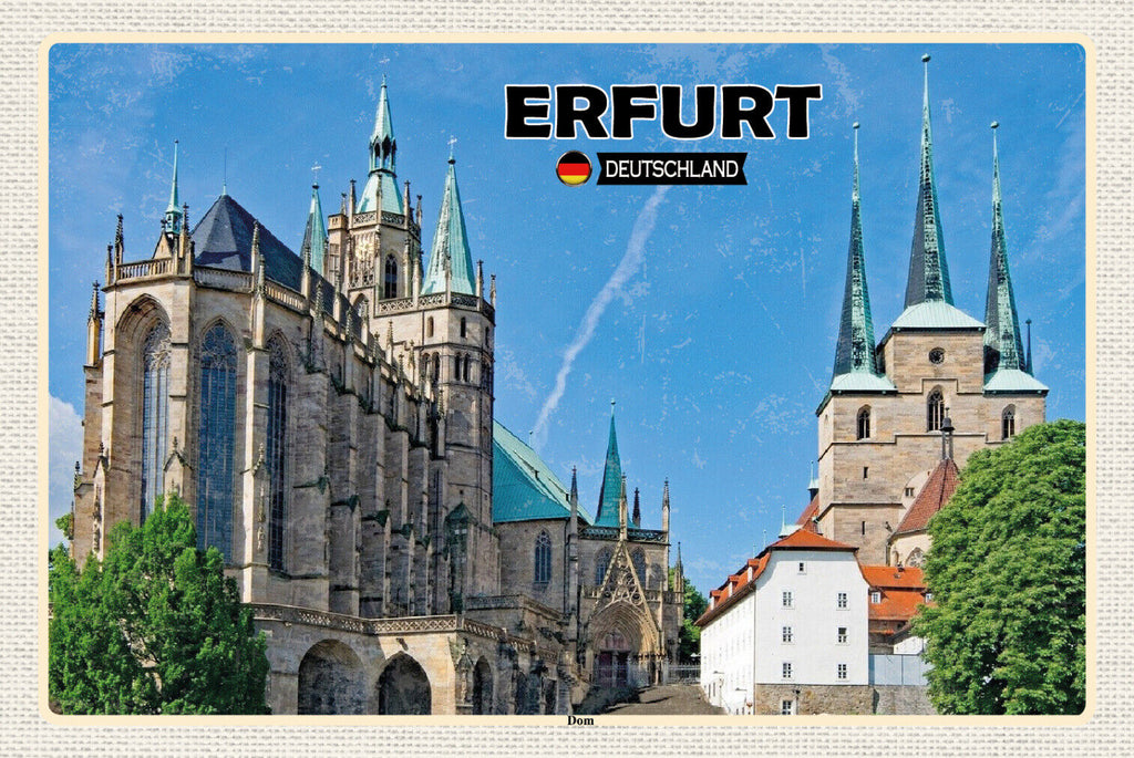Schild Spruch Erfurt Deutschland Dom JW
