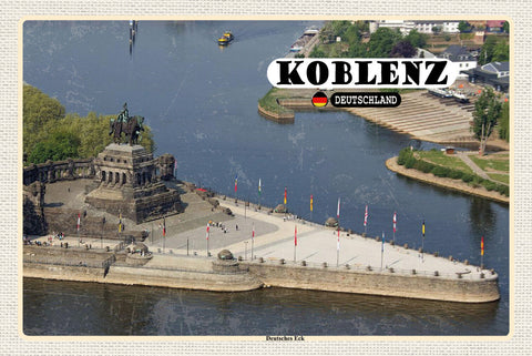 Schild Spruch Koblenz Deutschland Deutsches Eck JW