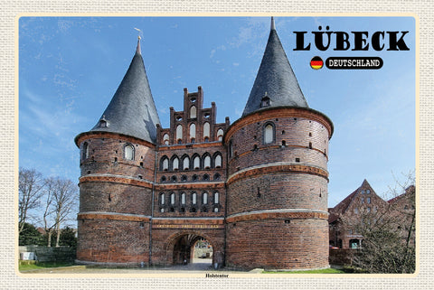 Schild Spruch Lübeck Deutschland Holstentor JW