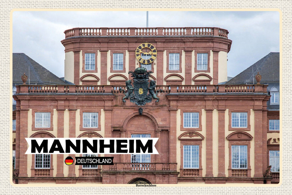 Schild Spruch Mannheim Deutschland Barockschloss JW