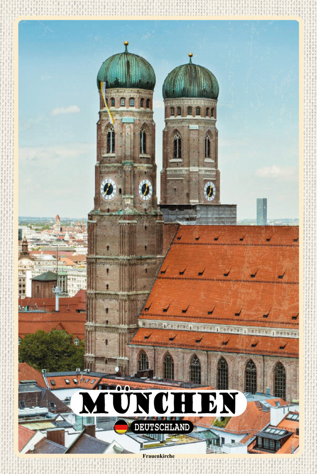 Schild Spruch München Deutschland Frauenkirche JW