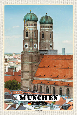 Schild Spruch München Deutschland Frauenkirche JW