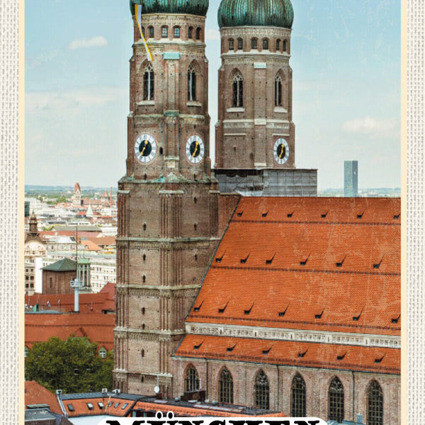Schild Spruch München Deutschland Frauenkirche JW