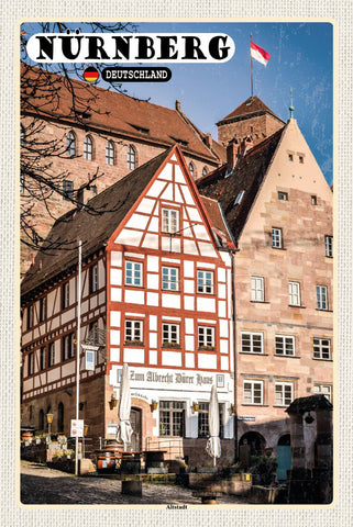 Schild Spruch Nürnberg Deutschland Altstadt JW