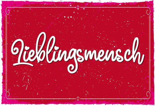 Schild Spruch Lieblingsmensch Liebe JW