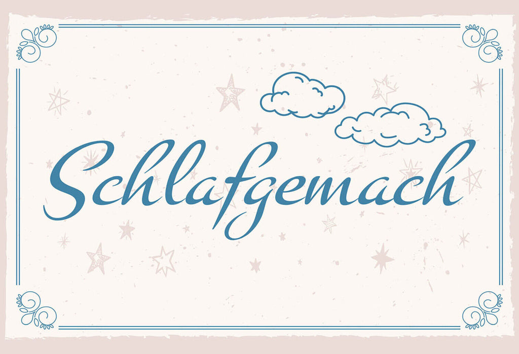 Schild Spruch Schlafgemach JW