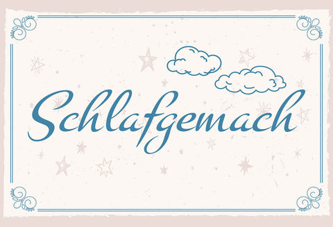 Schild Spruch Schlafgemach JW