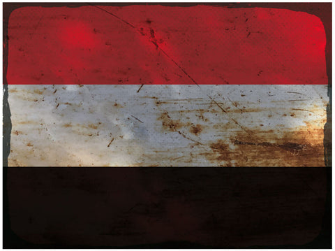 Schild Spruch Nationalflagge Irak JW