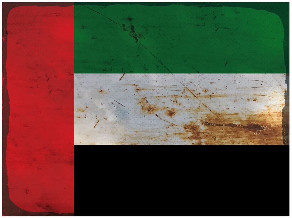 Schild Spruch Nationalflagge Vereinigte Arabische Emirate JW