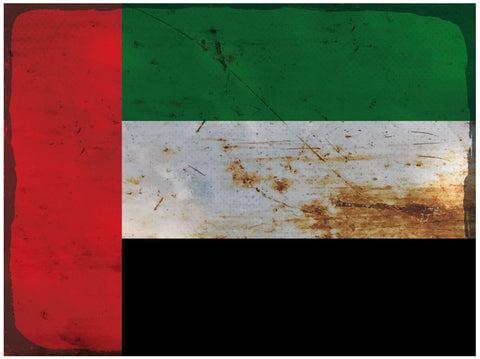 Schild Spruch Nationalflagge Vereinigte Arabische Emirate JW