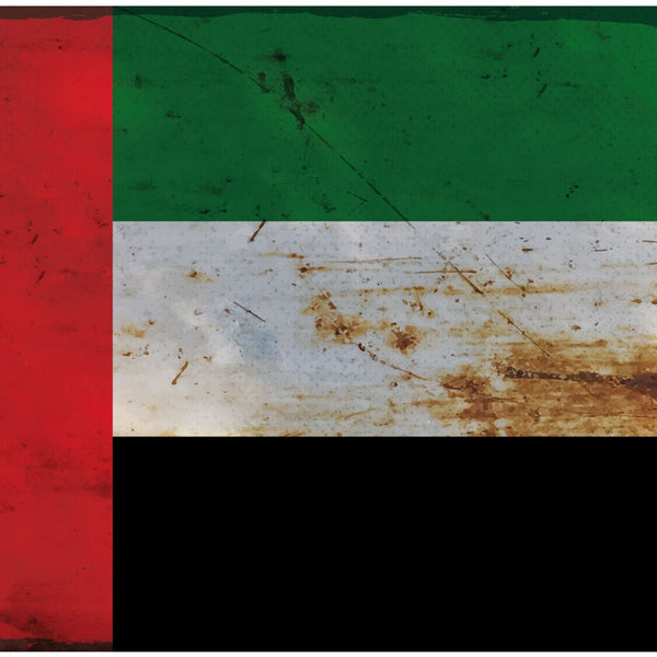 Schild Spruch Nationalflagge Vereinigte Arabische Emirate JW