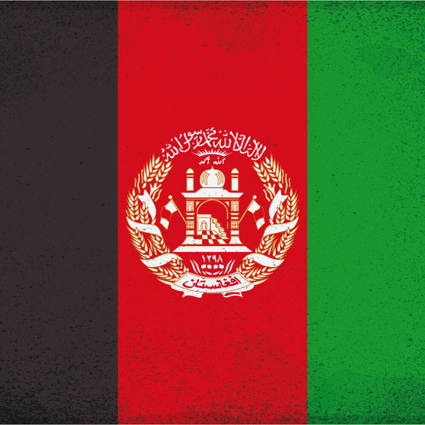 Schild Spruch Nationalflagge Afgahnistan JW
