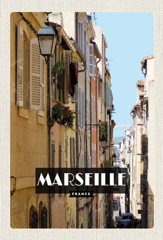 Schild Spruch Marseille France Frankreich Gasse Häuser JW