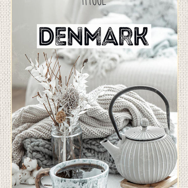 Schild Spruch Hygge Denmark Dänemark Tee JW