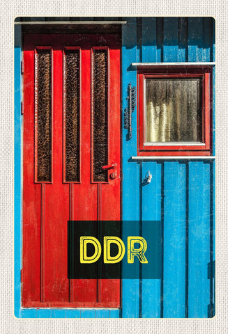 Schild Spruch DDR Haustür Fenster JW