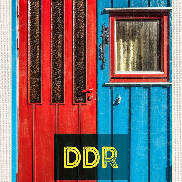 Schild Spruch DDR Haustür Fenster JW