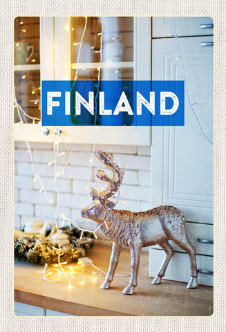Schild Spruch Sylt Finland Finnland Rentier Küche JW