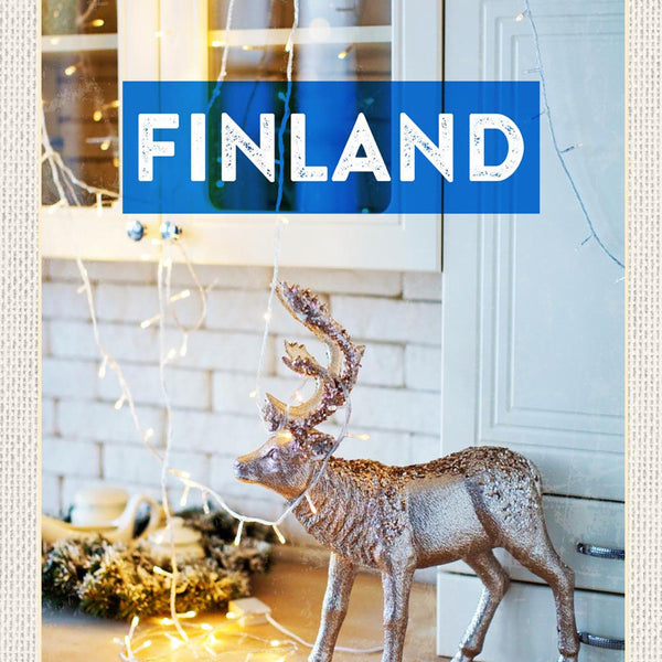 Schild Spruch Sylt Finland Finnland Rentier Küche JW
