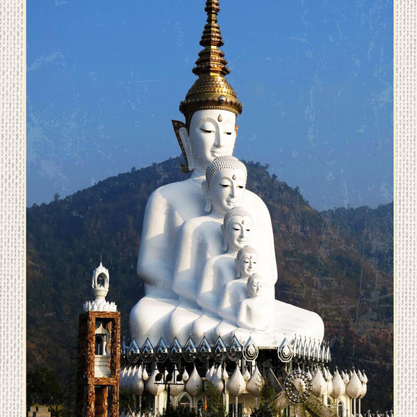 Schild Spruch Thailand Tempel Berg JW