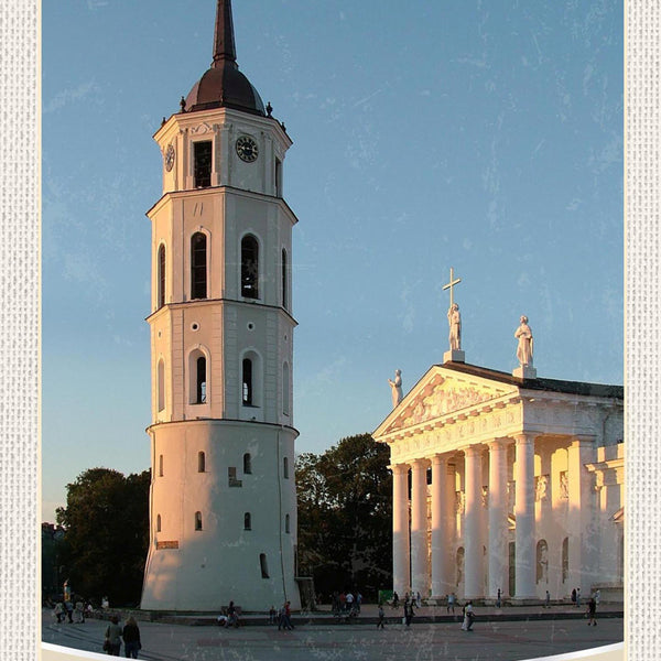 Schild Spruch Vilnius Lithuania Litauen Kirche JW