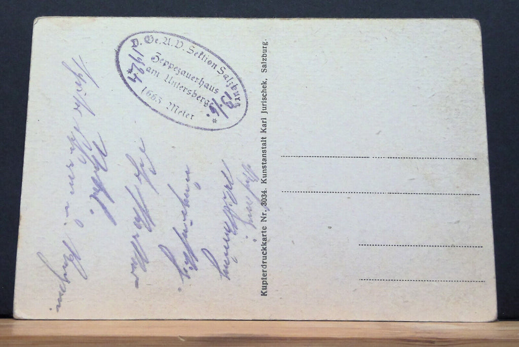Untersberg Geiereck Berggipfel Gipfelkreuz Gemälde JW 650303 C