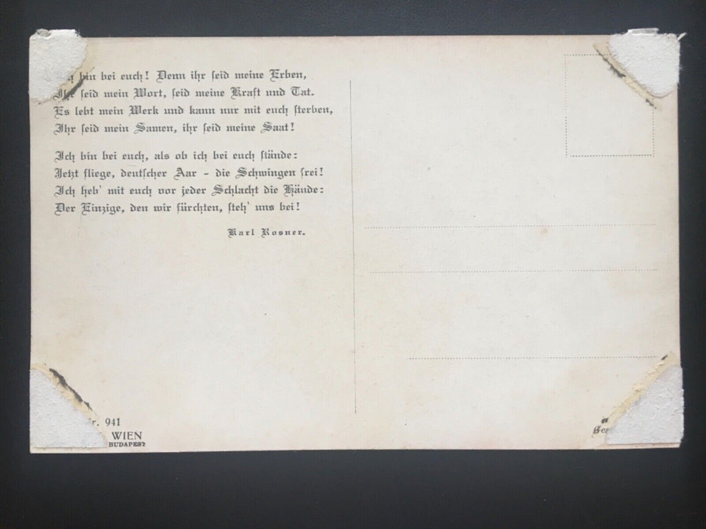 Bismarck - Gedicht - Soldaten mit Flagge 270066 TH