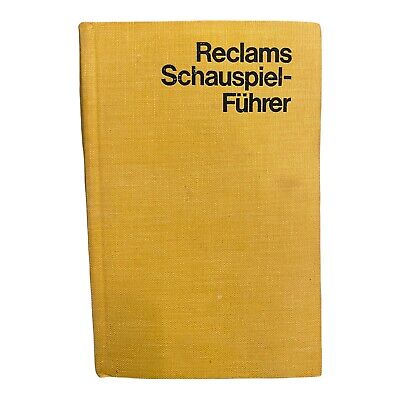 1810 RECLAMS SCHAUSPIELFÜHRER (SCHAUSPIEL-FÜHRER) HC +Abb