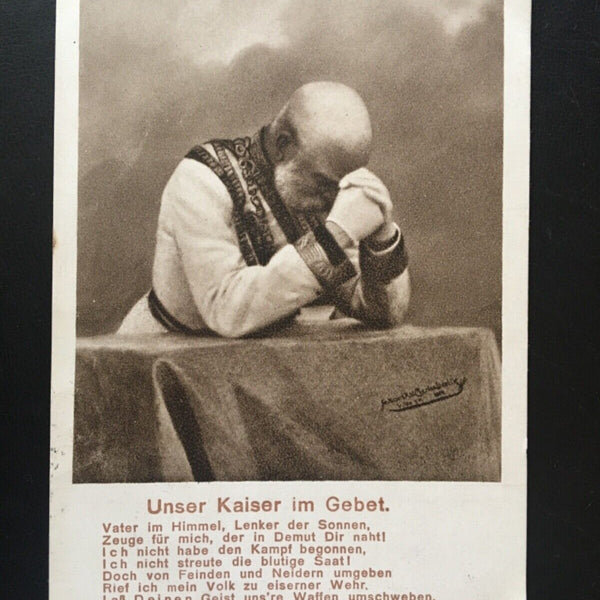Unser Kaiser im Gebet - Franz Joseph I. - Gedicht Portrait 270050 TH