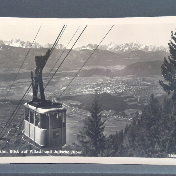 Kanzelbahn Blick auf Villach und Julische Alpen JW 650422 C